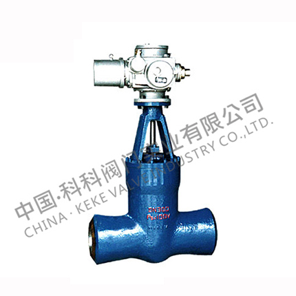 High temperature and high pressure electric power station gate valve